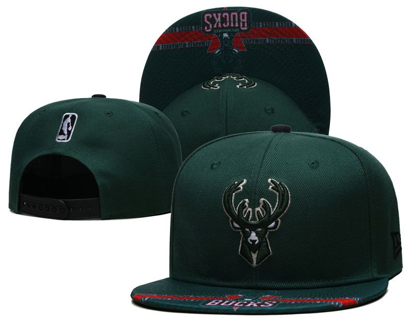 2022 NBA Milwaukee Bucks Hat ChangCheng 09273->nba hats->Sports Caps